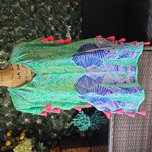 Lilly Pulitzer Elephant Swimsuit cover up tunic sz XXS/ XS
